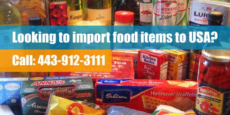 Import food to USA easily and expedite 